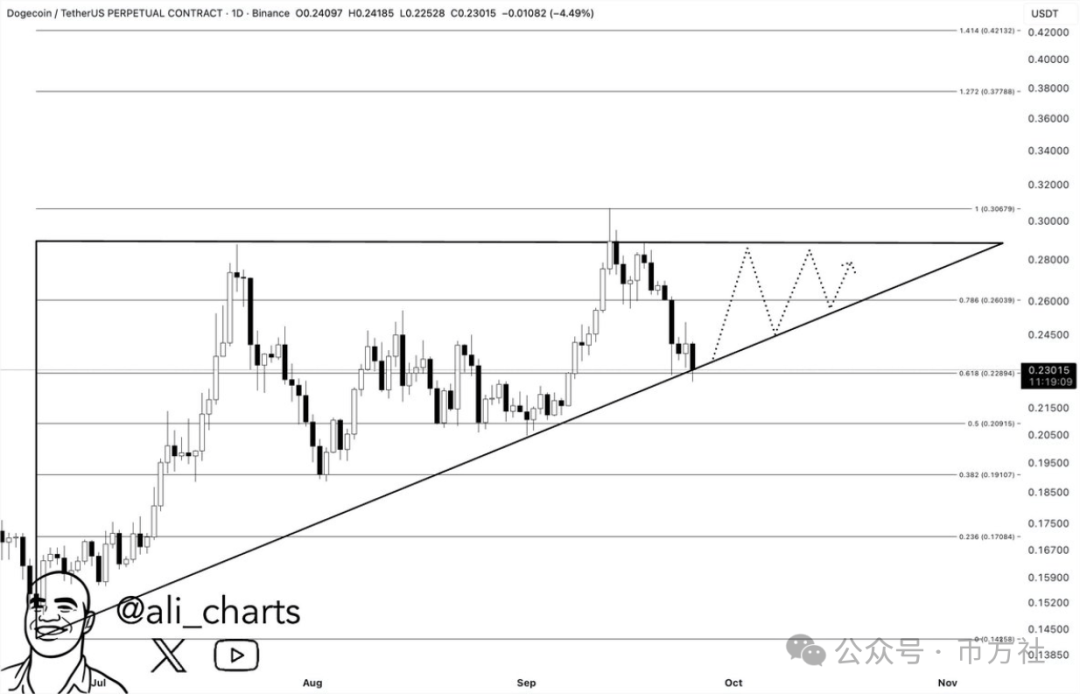 狗狗币价格预测:关键支撑成多空博弈点,巨鲸与ETF突发新消息,暴涨还是暴跌?